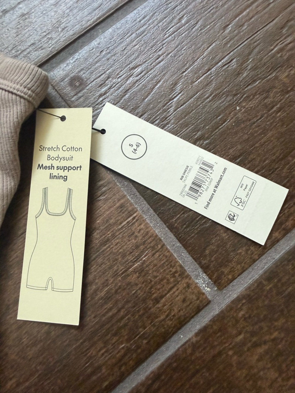 No Boundaries Ribbed Tank Romper - Taupe - Picture 4 of 4